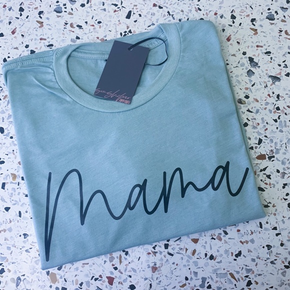 Mama Tee | Dusty Blue - Picture 1 of 7